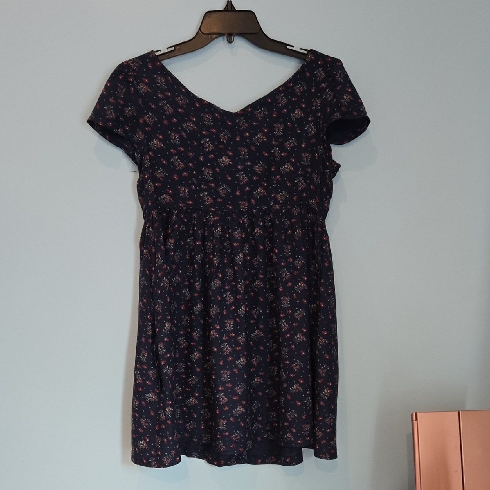 Ralph Lauren WOMENS Floral Navy Baby Doll Dress Small - Picture 4 of 6